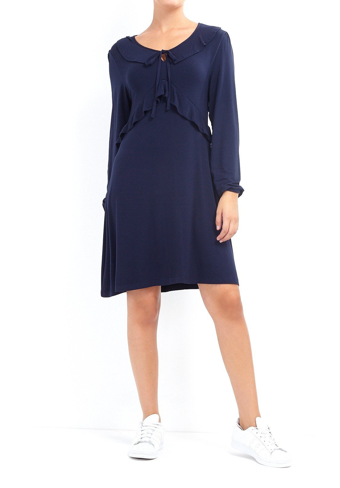 Navy frill detail dress from ClearanceXL